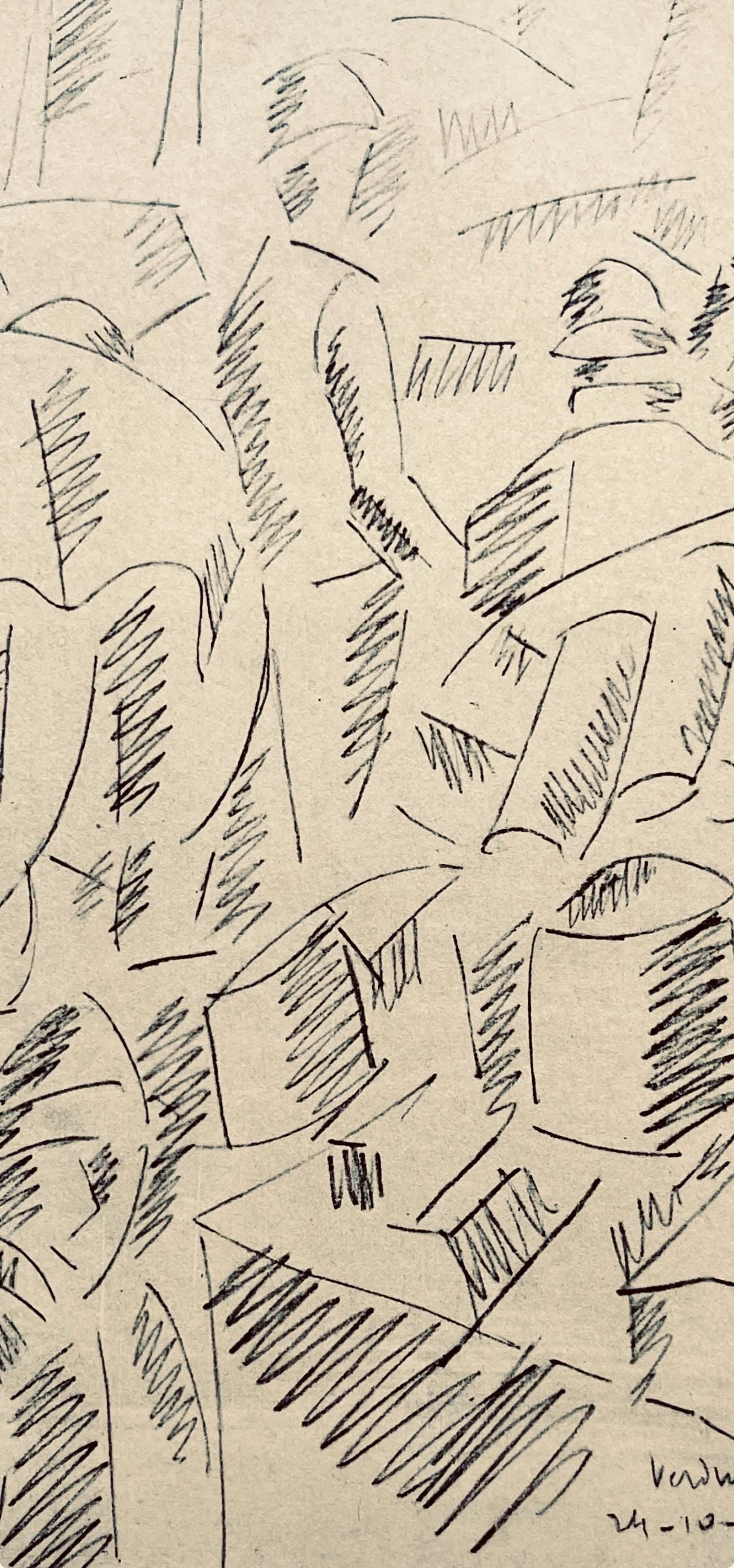 Fernand Lger, Sur La Route De Fleury: Sapeurs Au Travail, Dessins De Guerre 1915-16, Lithograph