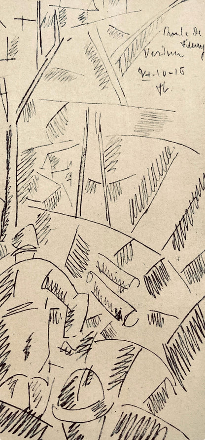 Fernand Lger, Sur La Route De Fleury: Sapeurs Au Travail, Dessins De Guerre 1915-16, Lithograph