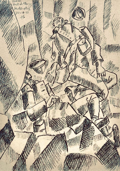 Fernand Lger, Sur La Route De Fleury: Les Deux Tus, Dessins De Guerre 1915-16, Lithograph