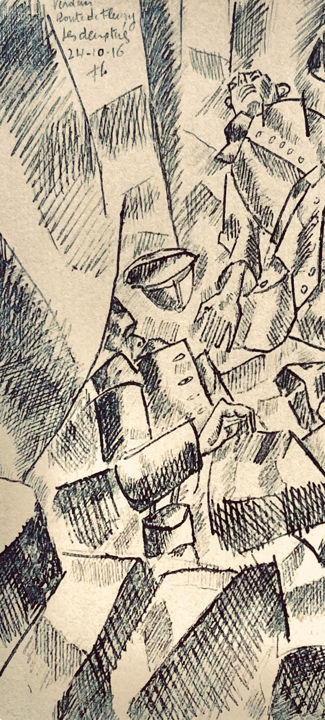 Fernand Lger, Sur La Route De Fleury: Les Deux Tus, Dessins De Guerre 1915-16, Lithograph