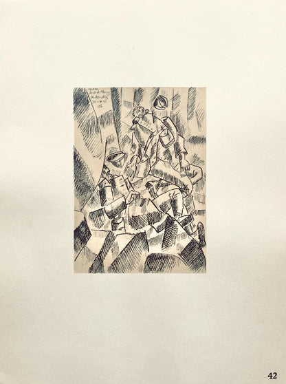 Fernand Lger, Sur La Route De Fleury: Les Deux Tus, Dessins De Guerre 1915-16, Lithograph