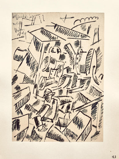 Fernand Lger, Hissage De Forme Mobile, Dessins De Guerre 1915-16, Lithograph