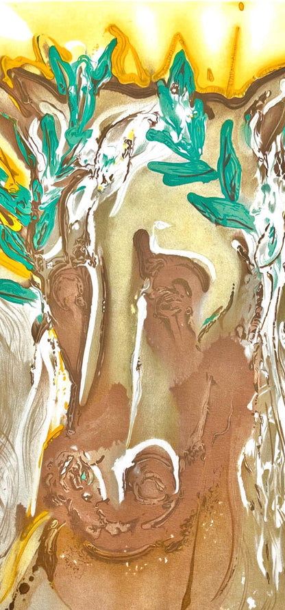 Salvador Dali, Le Cheval Du Printemps, Les Chevaux De Dali, Fac-Simile Signed, Lithograph (After)