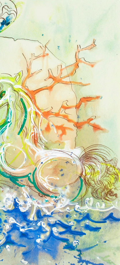 Salvador Dali, Le Cheval De Triomphe, Les Chevaux De Dali, Fac-Simile Signed, Lithograph (After)