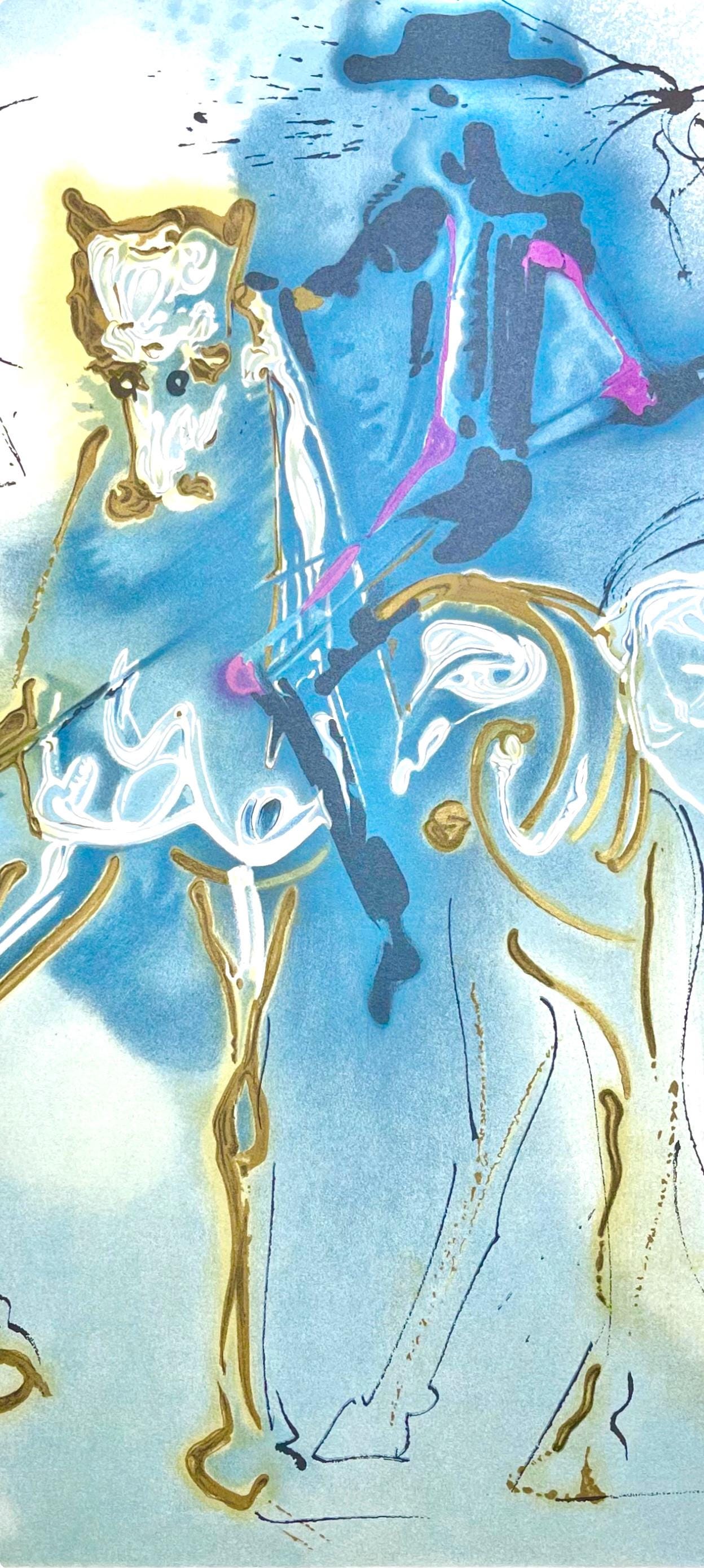 Salvador Dali, Picador, Les Chevaux De Dali, Fac-Simile Signed, Lithograph (After)