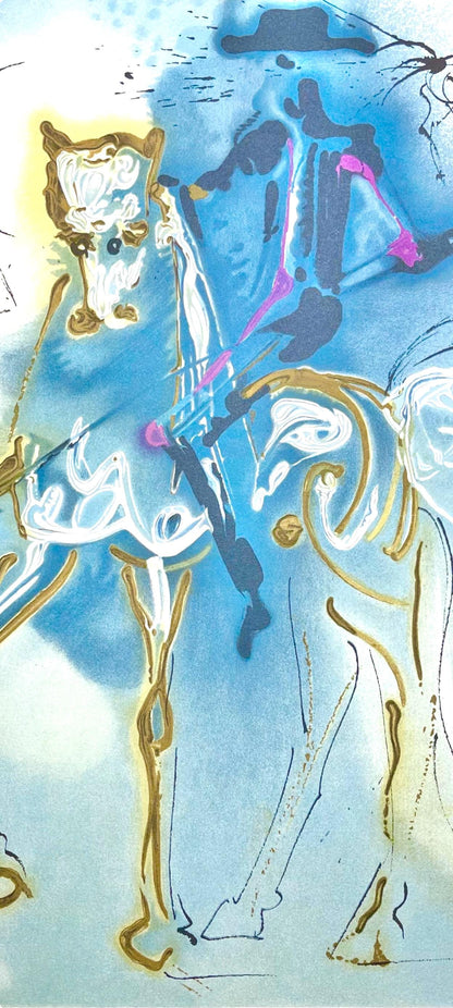 Salvador Dali, Picador, Les Chevaux De Dali, Fac-Simile Signed, Lithograph (After)