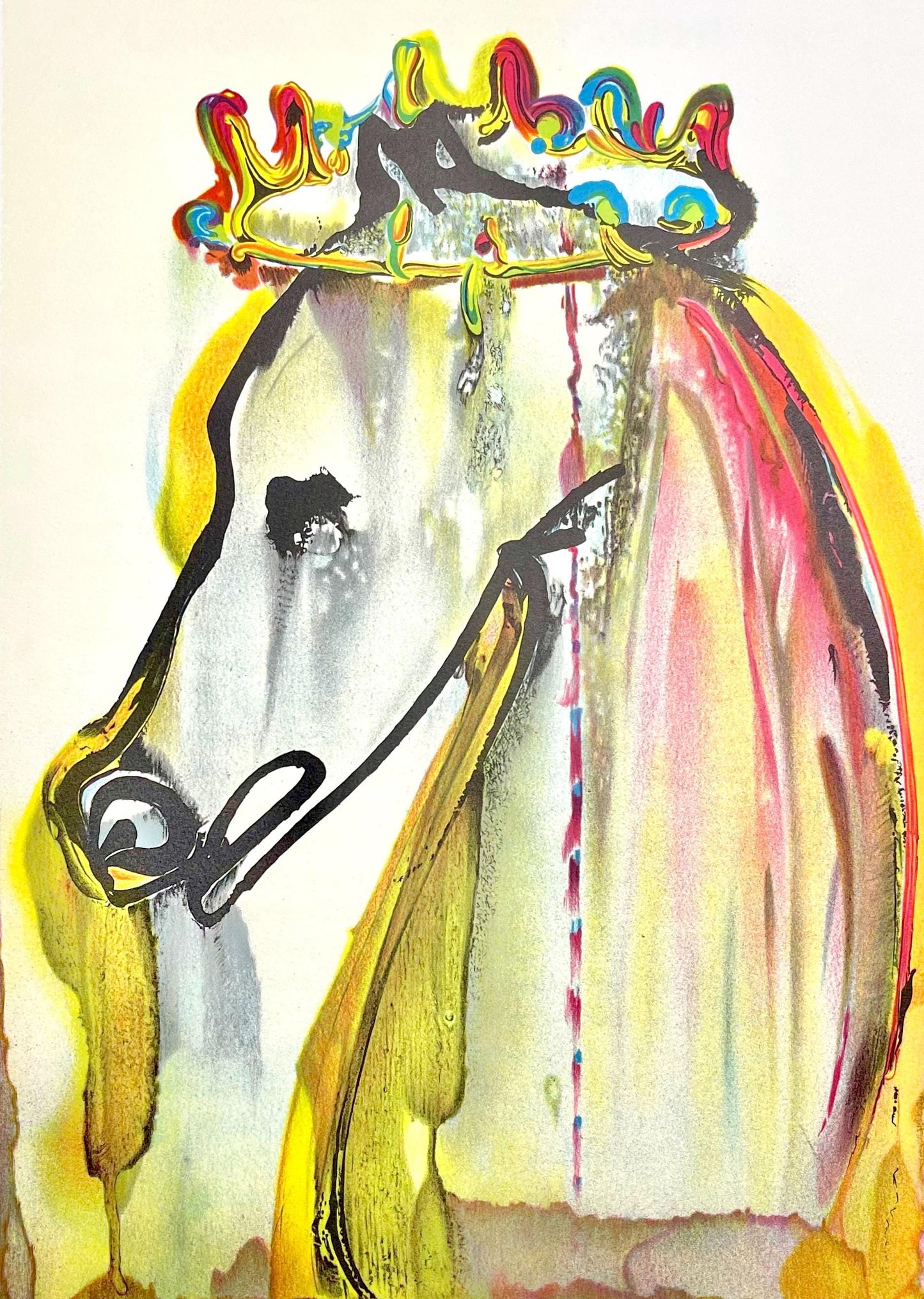 Salvador Dali, Caligula, Les Chevaux De Dali, Fac-Simile Signed, Lithograph (After)