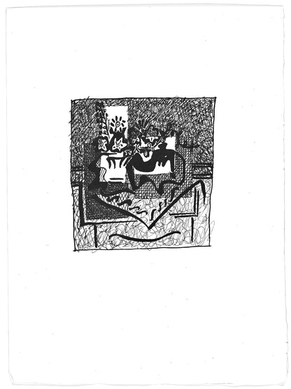 Pablo Picasso, Composition (Johnson/Vollard 193; Monod 10485), Hlne Chez Archimde, Woodcut