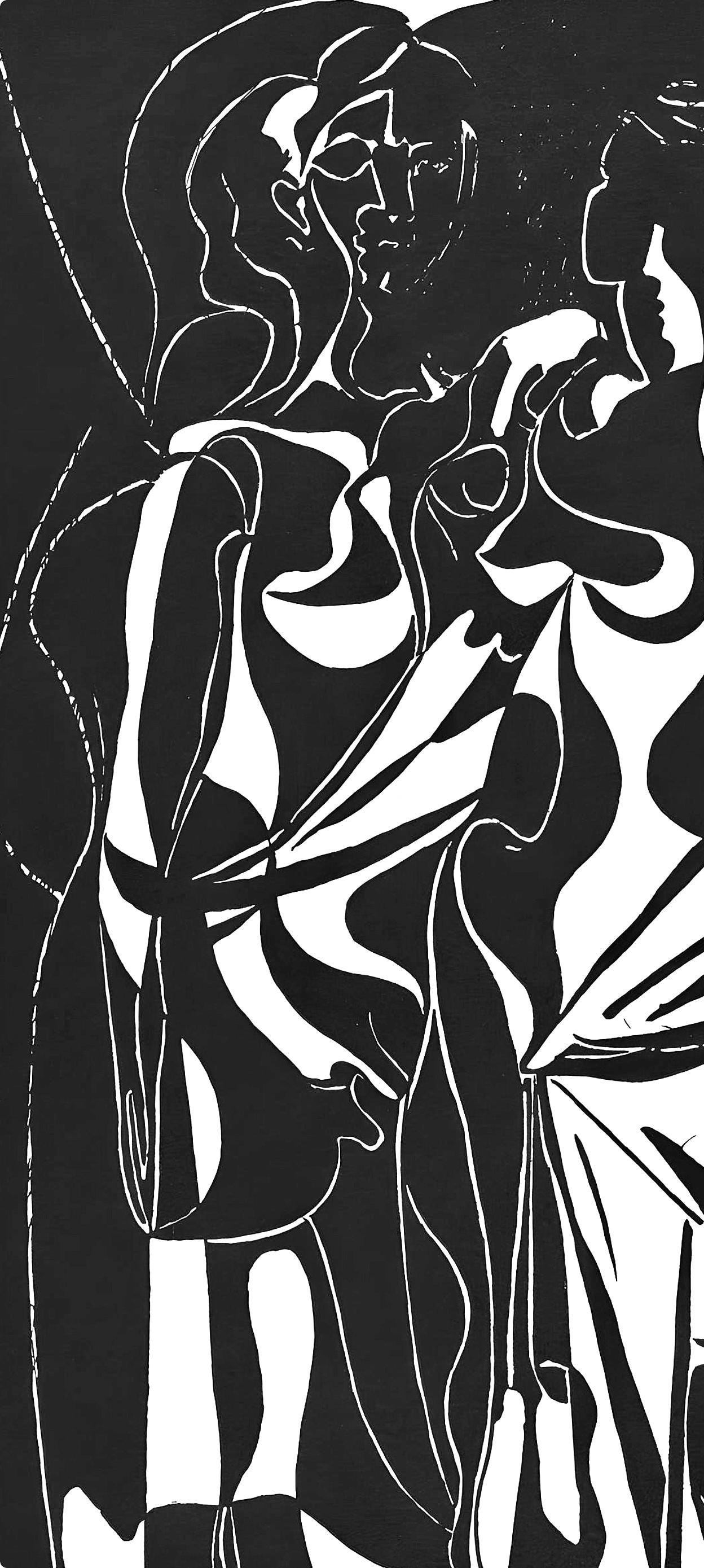 Pablo Picasso, Composition (Johnson/Vollard 193; Monod 10485), Hlne Chez Archimde, Woodcut