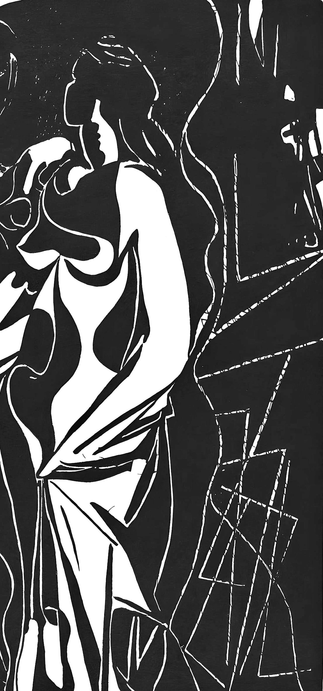 Pablo Picasso, Composition (Johnson/Vollard 193; Monod 10485), Hlne Chez Archimde, Woodcut