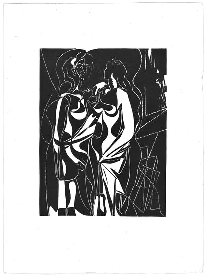 Pablo Picasso, Composition (Johnson/Vollard 193; Monod 10485), Hlne Chez Archimde, Woodcut