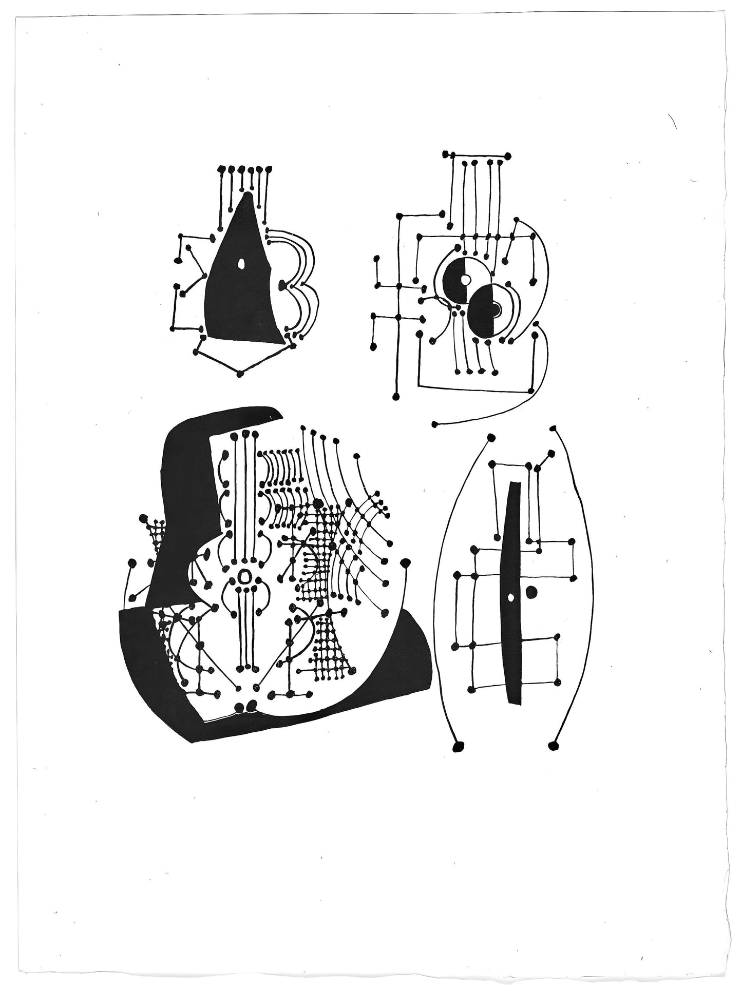 Pablo Picasso, Composition (Johnson/Vollard 193; Monod 10485), Hlne Chez Archimde, Woodcut