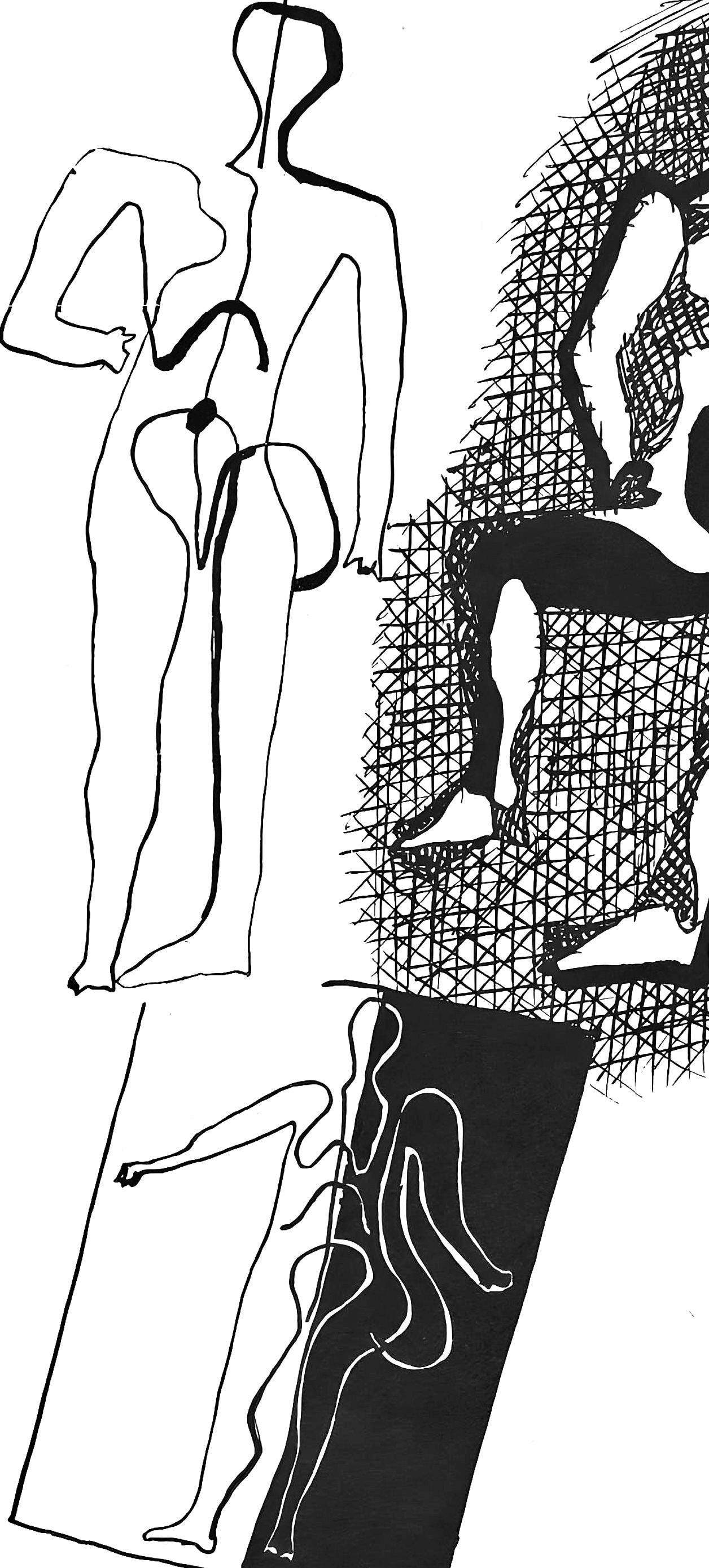 Pablo Picasso, Composition (Johnson/ Vollard 193; Monod 10485), Hlne chez Archimde, Woodcut