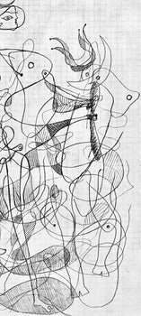 Georges Braque, Composition, Hsiode, Thogonie, Derrire Le Miroir, Lithograph