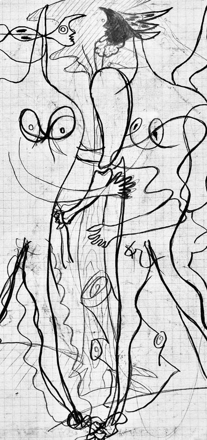 Georges Braque, Composition, Hsiode, Thogonie, Derrire Le Miroir, Lithograph