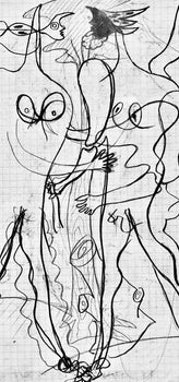 Georges Braque, Composition, Hsiode, Thogonie, Derrire Le Miroir, Lithograph