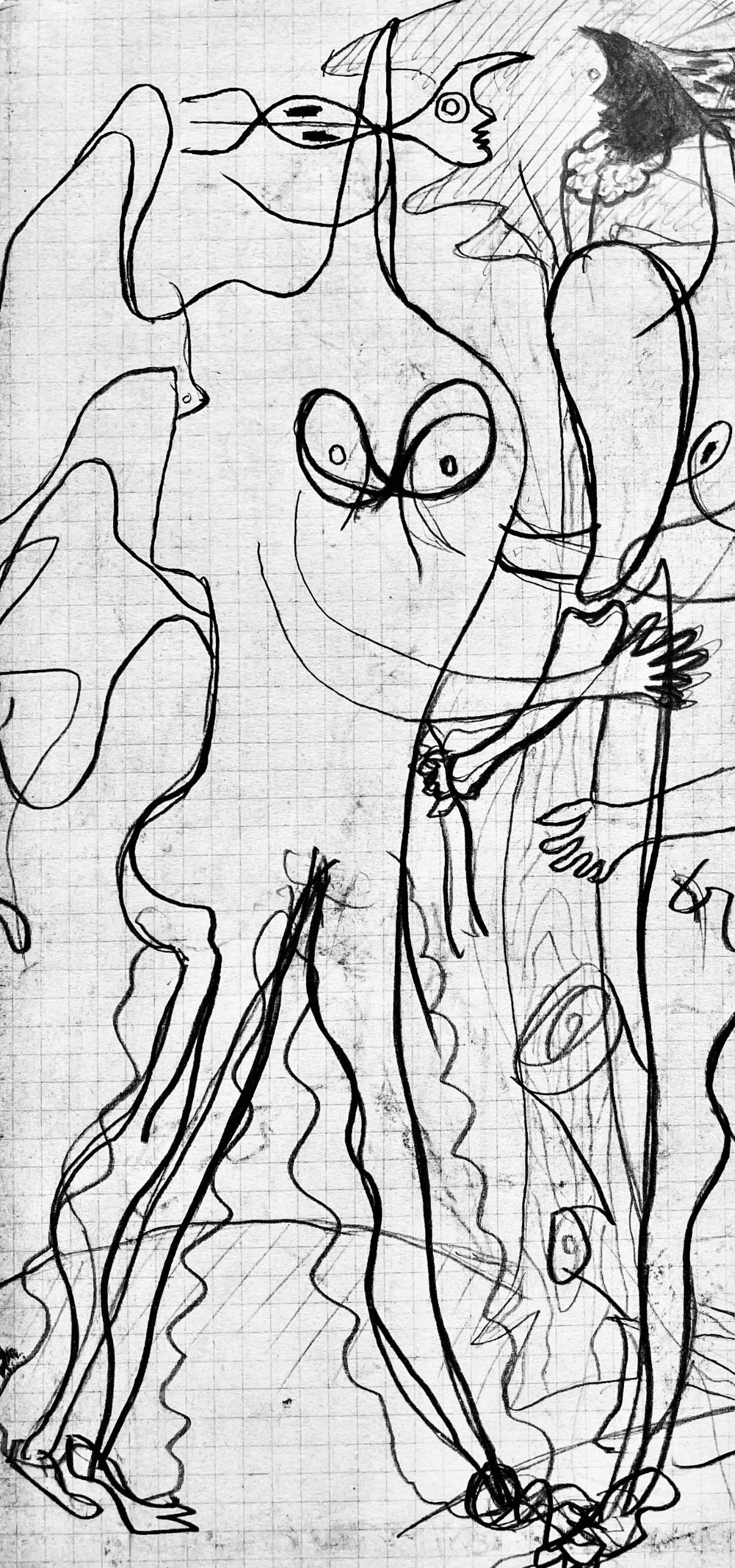 Georges Braque, Composition, Hsiode, Thogonie, Derrire Le Miroir, Lithograph