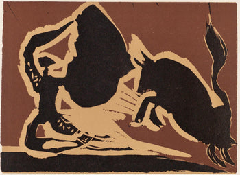 Pablo Picasso, Farol (Orozco 214), Grabados Al Linleo, Linocut