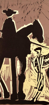 Pablo Picasso, Avant La Pique (Orozco 214), Grabados Al Linleo, Linocut