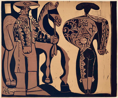 Pablo Picasso, Picador Et Torero (Orozco 214), Grabados Al Linleo, Linocut