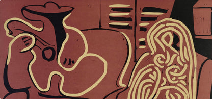 Pablo Picasso, Femme Dans Un Fauteuil (Orozco 214), Grabados Al Linleo, Linocut