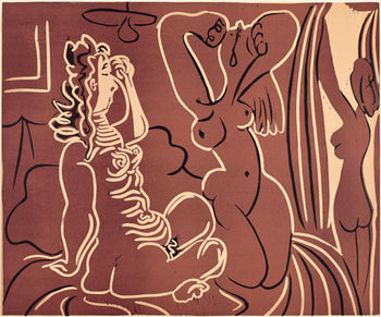 Pablo Picasso, Trois Femmes (Orozco 214), Grabados Al Linleo, Linocut