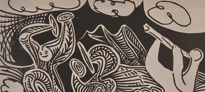 Pablo Picasso, Danseurs Et Musicien (Orozco 214), Grabados Al Linleo, Linocut