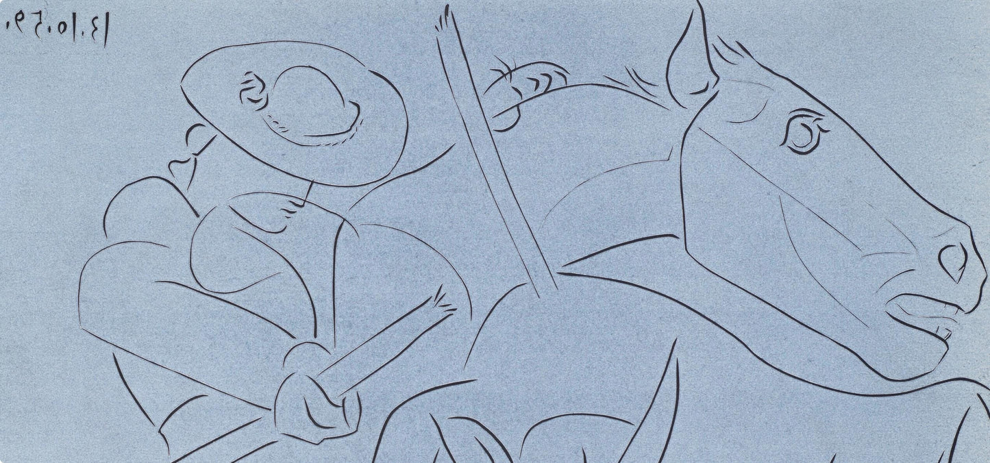 Pablo Picasso, La Pique Casse (Orozco 214), Grabados Al Linleo, Linocut
