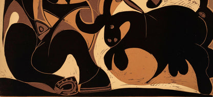 Pablo Picasso, Pique (Orozco 214), Grabados Al Linleo, Linocut