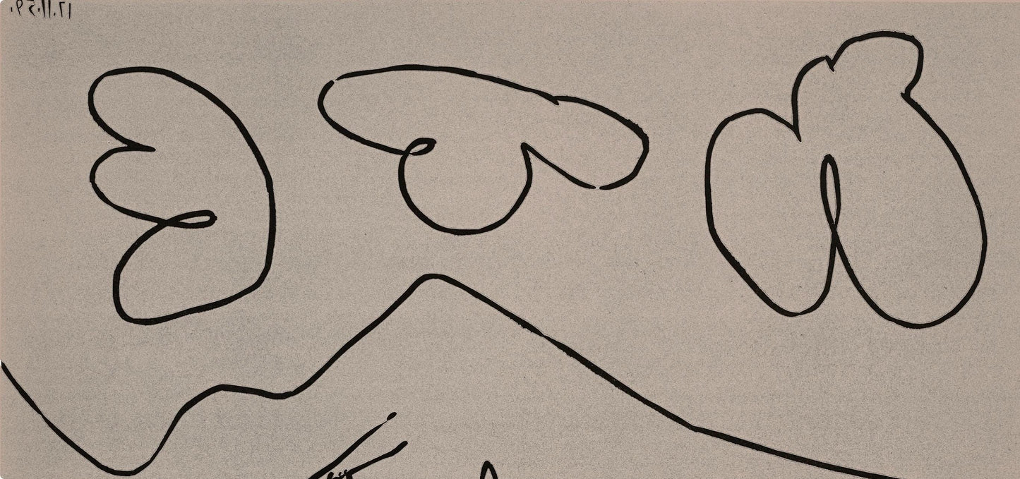 Pablo Picasso, Bacchanale (Orozco 214), Grabados Al Linleo, Linocut