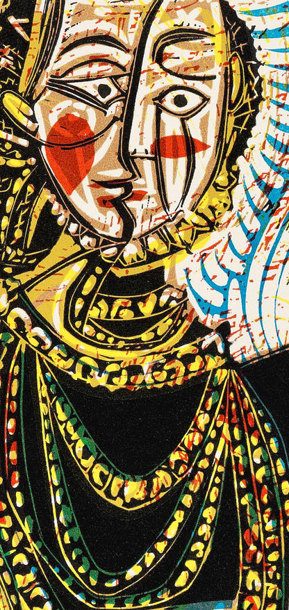 Pablo Picasso, Portrait De Jeune Fille (Orozco 214), Grabados Al Linleo, Linocut