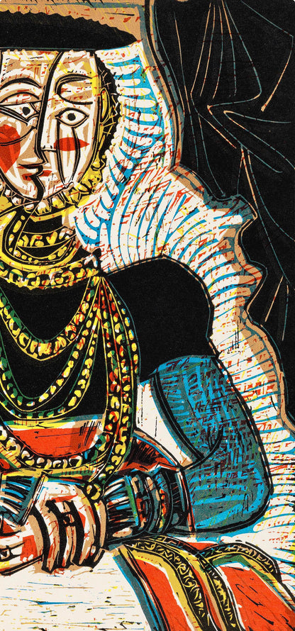 Pablo Picasso, Portrait De Jeune Fille (Orozco 214), Grabados Al Linleo, Linocut