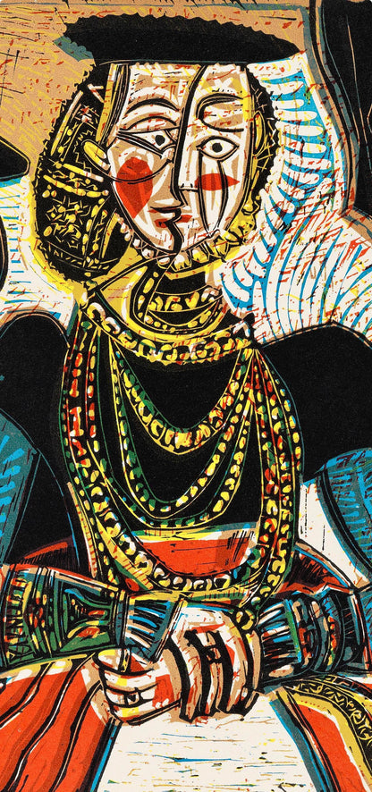 Pablo Picasso, Portrait De Jeune Fille (Orozco 214), Grabados Al Linleo, Linocut