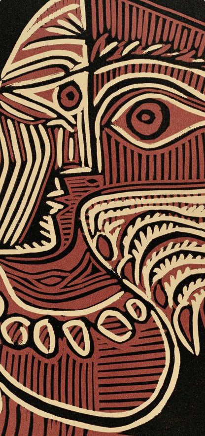Pablo Picasso, Femme Au Collier (Orozco 214), Grabados Al Linleo, Linocut