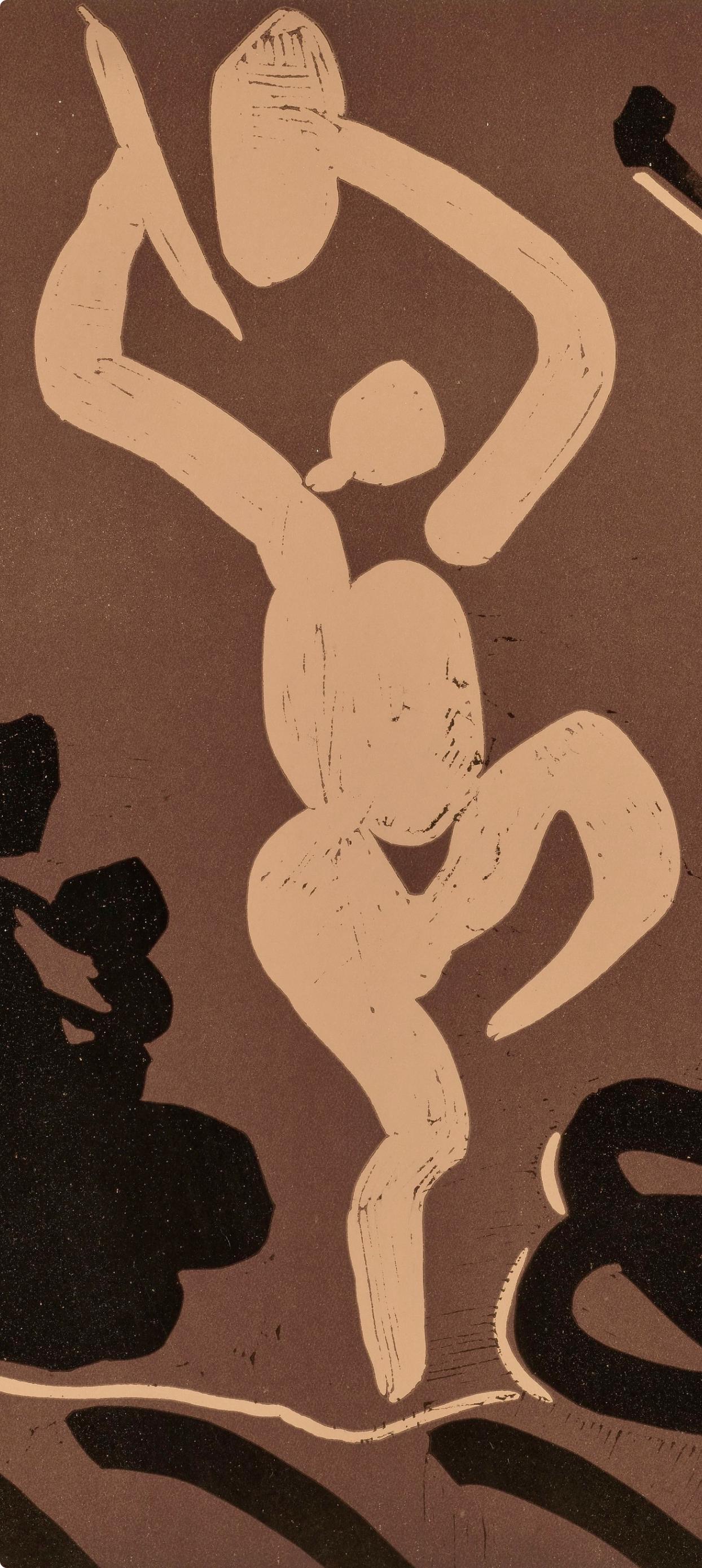 Pablo Picasso, Mre, Danseur Et Musicien (Orozco 214), Grabados Al Linleo, Linocut