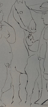 Pablo Picasso, Picador, Femme At Cheval (Orozco 214), Grabados Al Linleo, Linocut