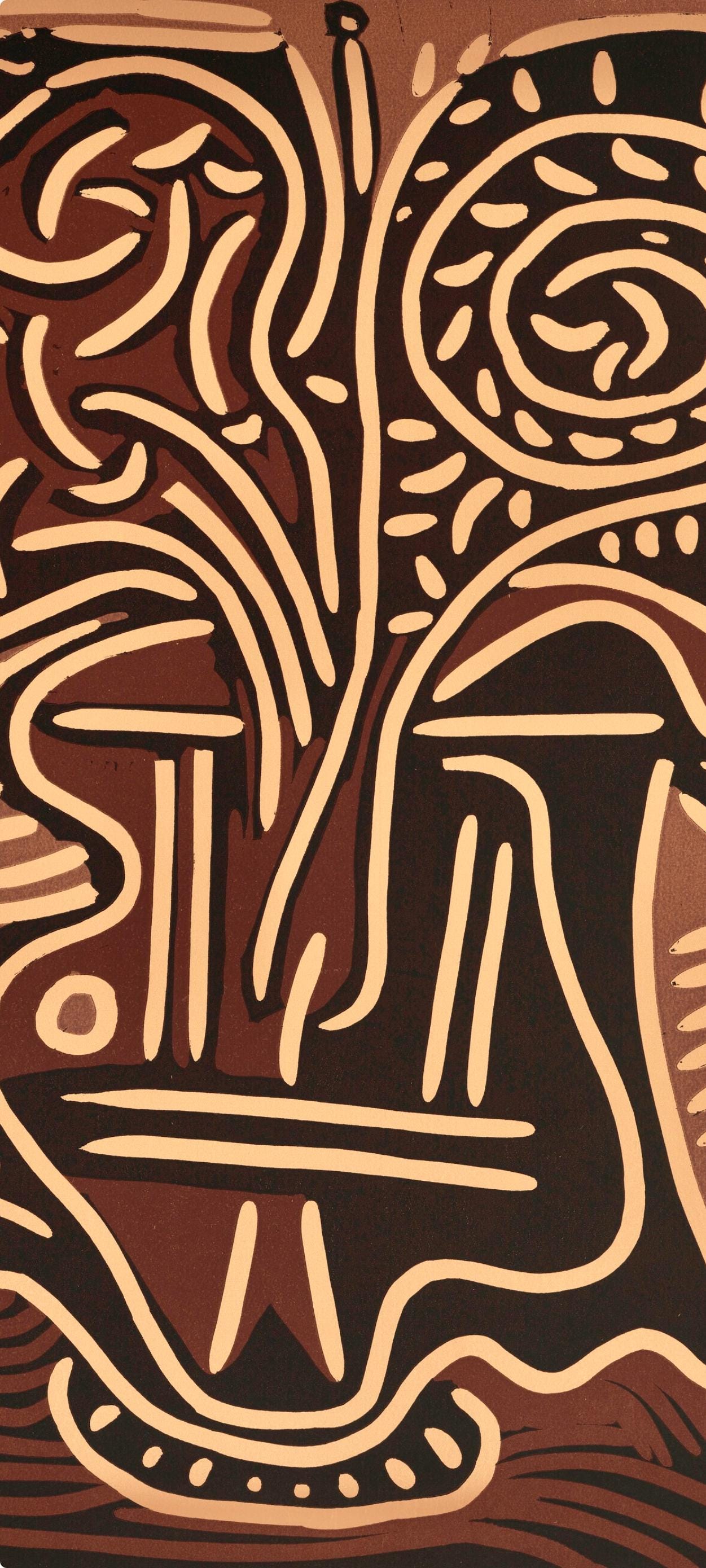 Pablo Picasso, Le Vase De Fleurs (Orozco 214), Grabados Al Linleo, Linocut