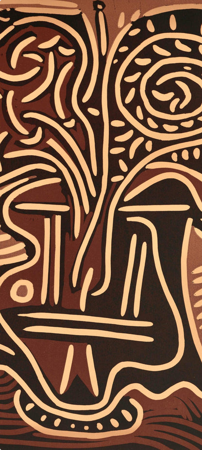 Pablo Picasso, Le Vase De Fleurs (Orozco 214), Grabados Al Linleo, Linocut