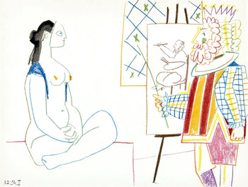 Pablo Picasso, Composition, La Comdie Humaine, Verve, Revue Artistique Et Littraire, Lithograph