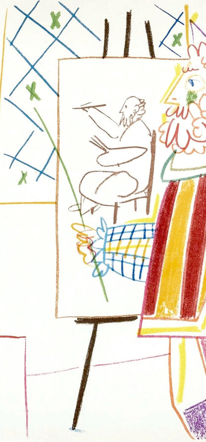 Pablo Picasso, Composition, La Comdie Humaine, Verve, Revue Artistique Et Littraire, Lithograph