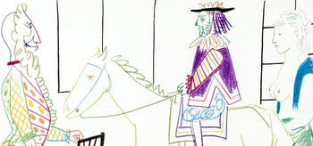 Pablo Picasso, Composition, La Comdie Humaine, Verve, Revue Artistique Et Littraire, Lithograph