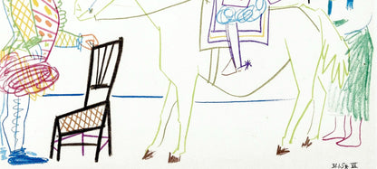 Pablo Picasso, Composition, La Comdie Humaine, Verve, Revue Artistique Et Littraire, Lithograph