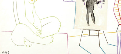 Pablo Picasso, Composition, La Comdie Humaine, Verve, Revue Artistique Et Littraire, Lithograph