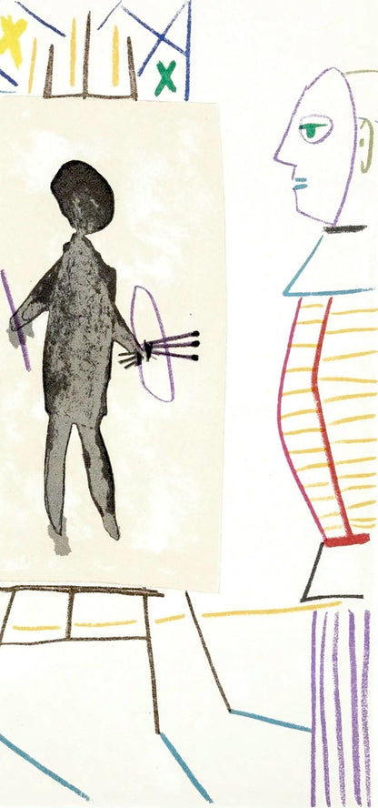 Pablo Picasso, Composition, La Comdie Humaine, Verve, Revue Artistique Et Littraire, Lithograph