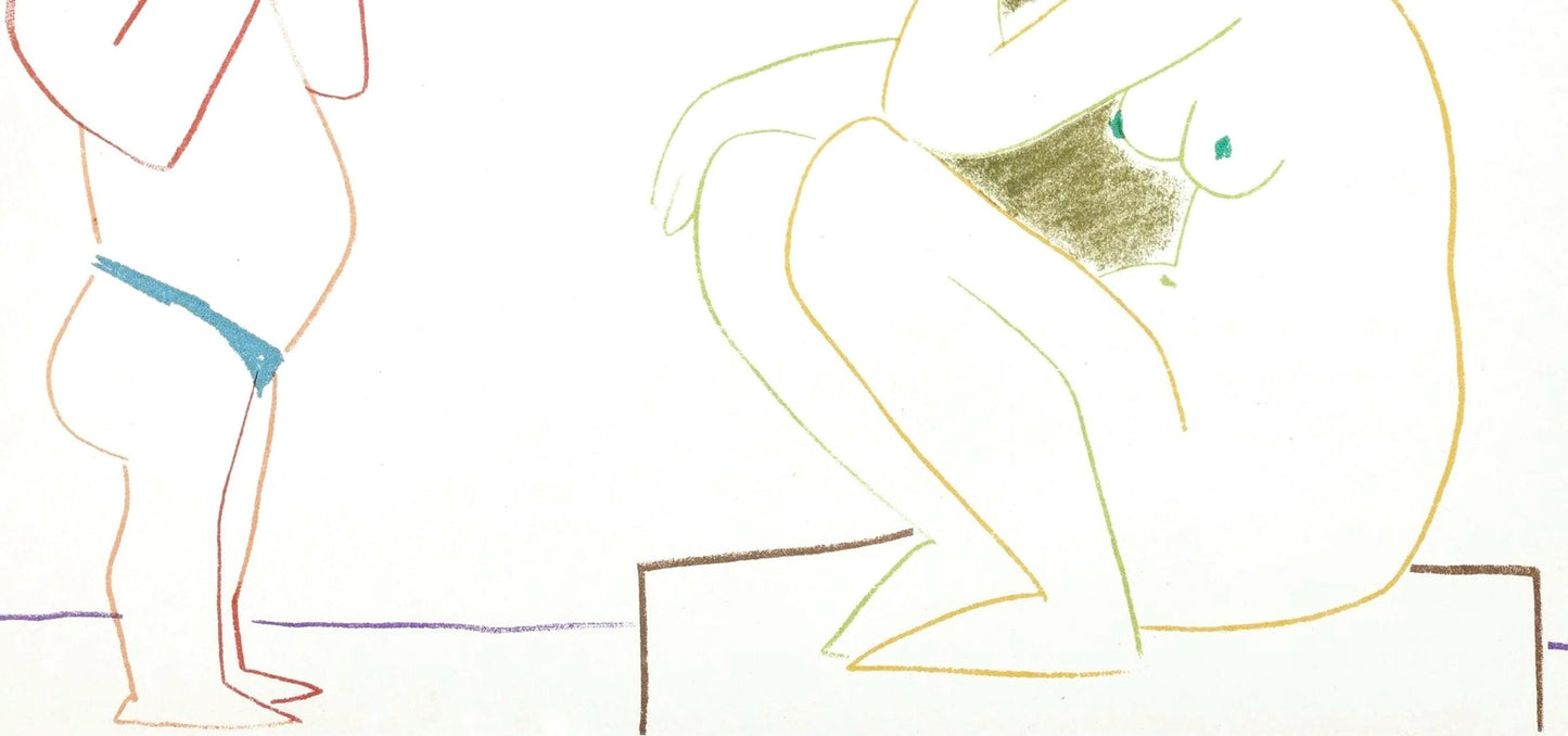 Pablo Picasso, Composition, La Comdie Humaine, Verve, Revue Artistique Et Littraire, Lithograph