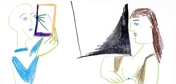 Pablo Picasso, Composition, La Comdie Humaine, Verve, Revue Artistique Et Littraire, Lithograph