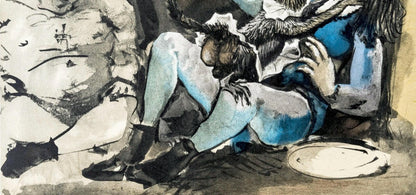 Lithograph - Pablo Picasso - Composition - La Comdie Humaine - Verve - Revue Artistique et Littraire