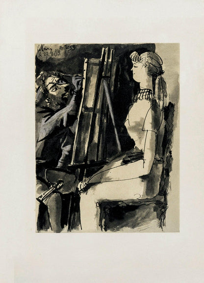 Pablo Picasso, Composition, La Comdie Humaine, Verve, Revue Artistique Et Littraire, Lithograph