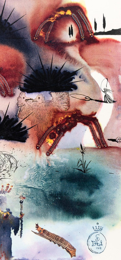 Salvador Dali, The Lobster Quadrille (Field 69-5, A-M), Alice'S Adventures In Wonderland,