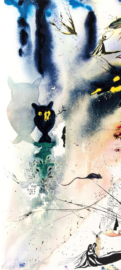 Salvador Dali, A Caucus Race And A Long Tale (Field 69-5, A-M), Alice'S Adventures In Wonderland,